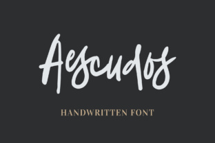 Aescudos Font: Natural Handwritten Style for Crafters
