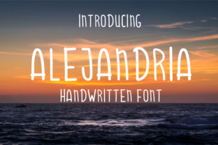 Alejandria Font: A Handwritten Typeface for Makers