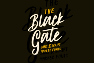 Black Gate Font: Vintage Script for Editorial Design