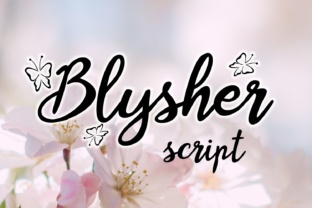 Blysher Font: A Handwritten Typeface for Editorial Design