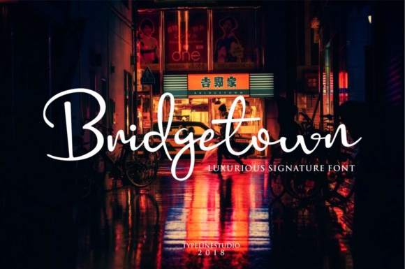 Bridgetown Font Review: Elegant Script for Brand Identity