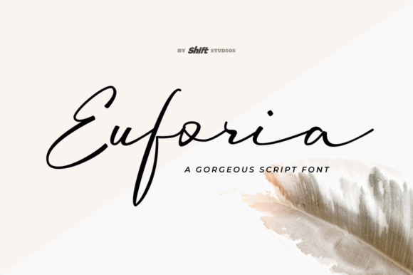 Euforia Font: Elegant Script for Handmade Products