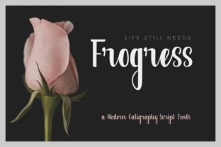 Frogress Font: Modern Calligraphy for Web Design
