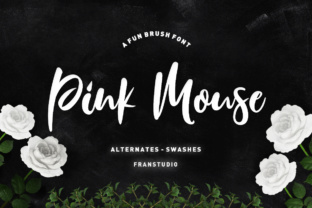 Pink Mouse Font: Elegant Script for Editorial Design