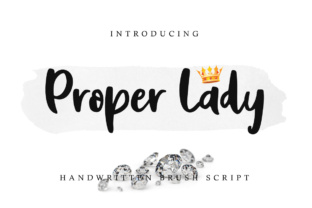 Proper Lady Font: A Romantic Script for Makers