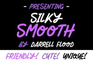 Silky Smooth Font: Casual Flow for Digital Design