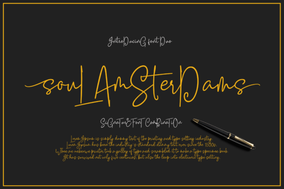 Soul Amsterdams Duo: A Signature Font for Branding