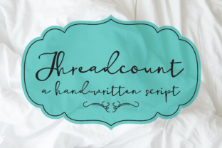 Threadcount Font: Handwritten Script for Web Design